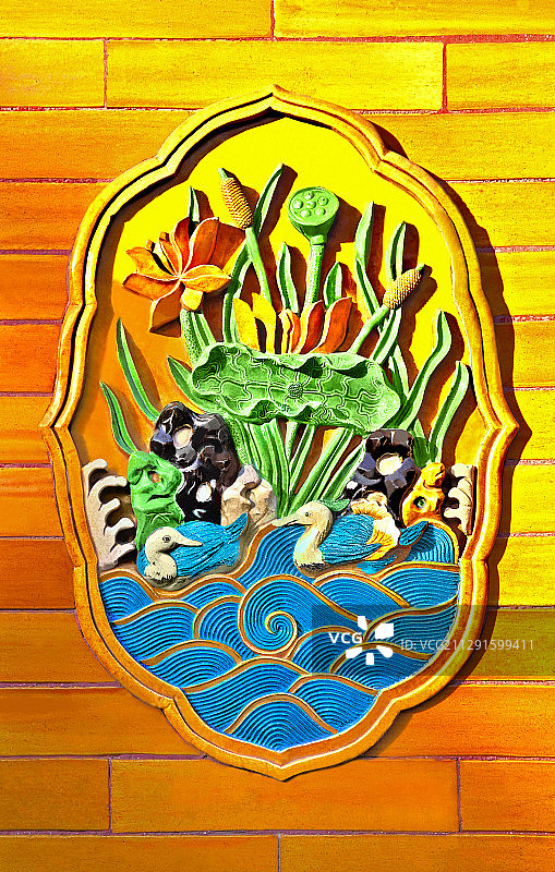 故宫里的墙花图片素材