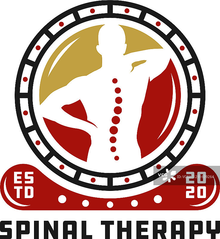 脊椎健康标志设计图片素材