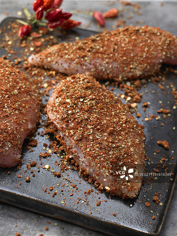 肉类用卡真香料混合物图片素材