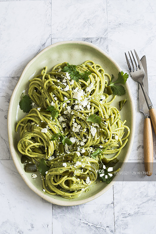墨西哥辣椒酱意大利面图片素材