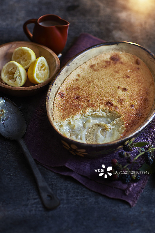 柠檬惊喜布丁图片素材