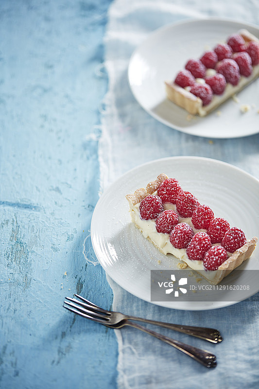 覆盆子柠檬塔图片素材