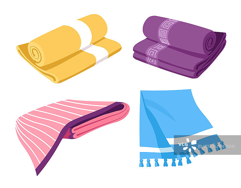 厨房和浴室用毛巾卷，用于水疗图片素材