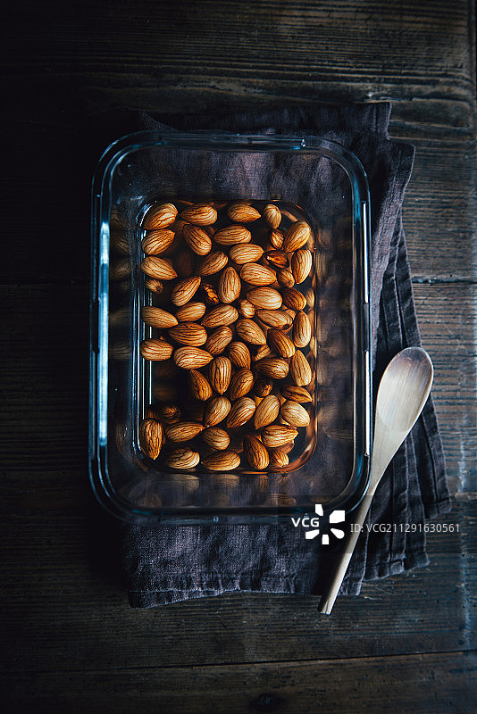 浸水杏仁图片素材