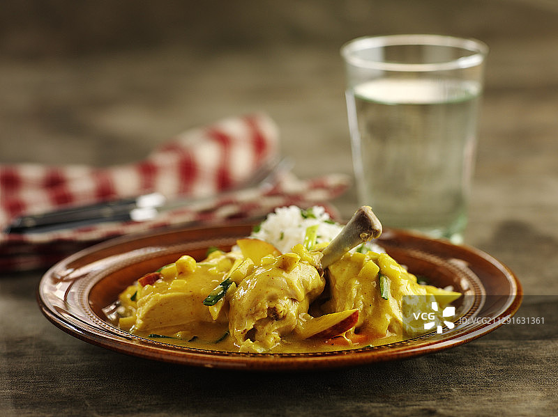 咖喱鸡肉图片素材