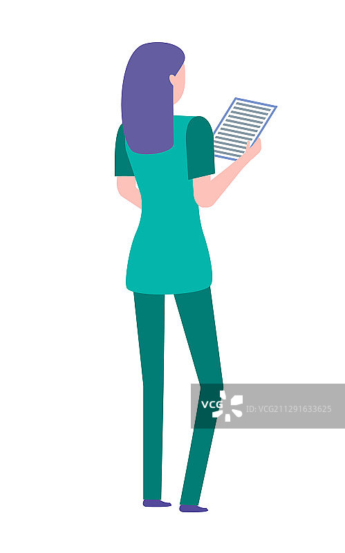 穿着制服的女医护人员图片素材