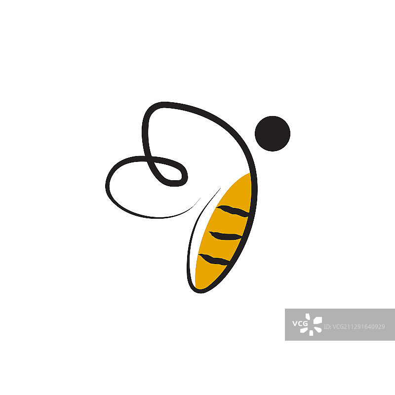 蜜蜂图标Logo设计图片素材