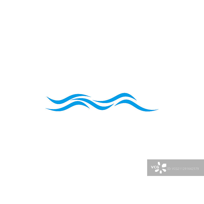 波浪图标标志设计模板图片素材