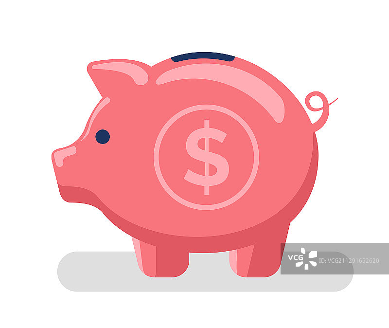 带有美元符号的存钱罐图片素材