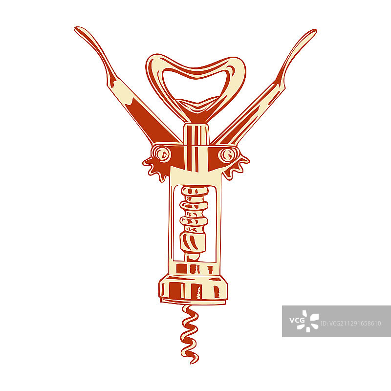 葡萄酒酿造开瓶器Logo设计模板图片素材