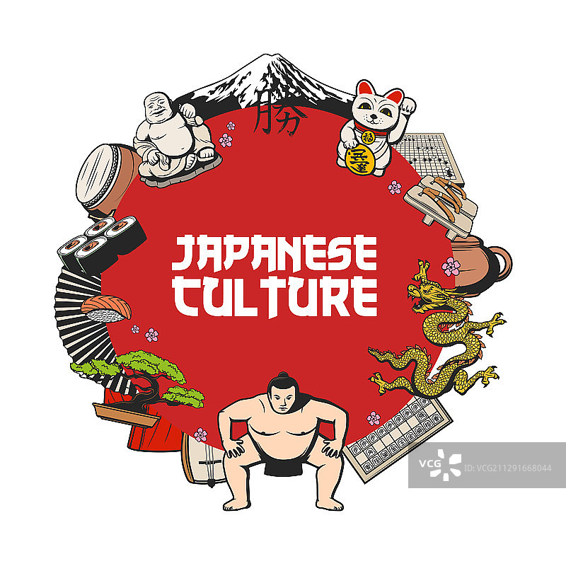 日本旅行文化传统图标图片素材