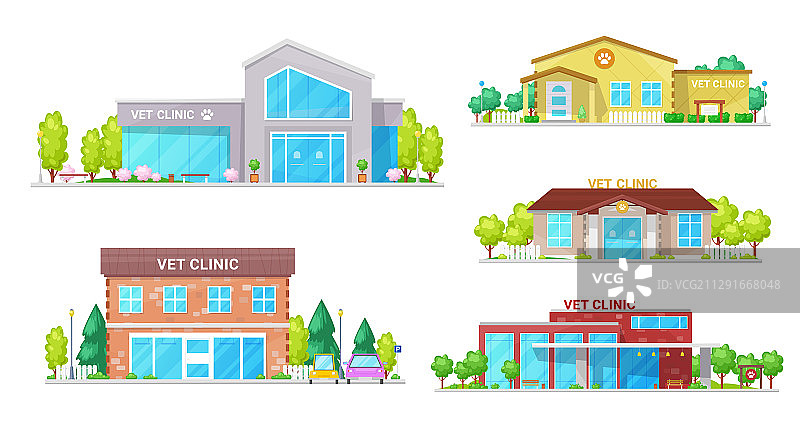 兽医诊所动物医院建筑图片素材