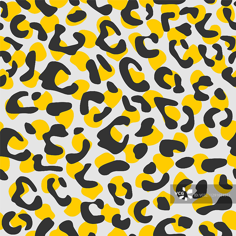 无缝豹纹图案设计动物印花图片素材