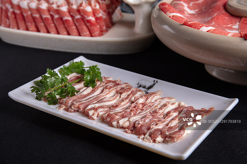 手切羊排肉图片素材