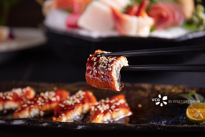 日式烤鳗鱼图片素材