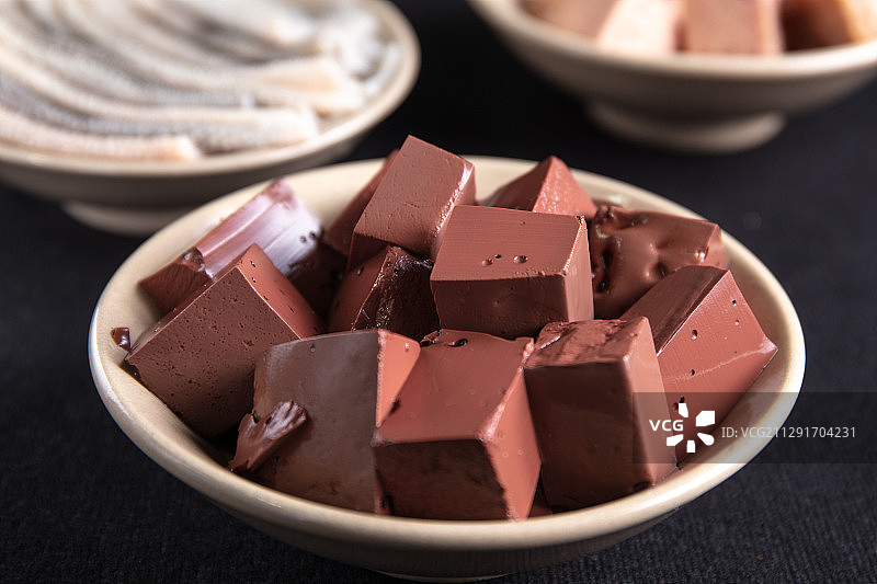 火锅鸭血豆腐图片素材