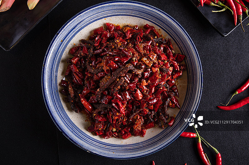 干煸牛肉丝图片素材