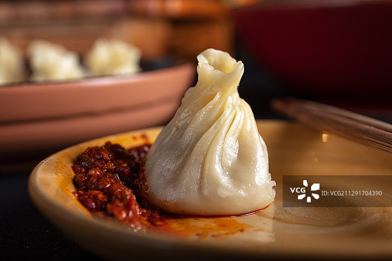 牦牛肉包子图片素材