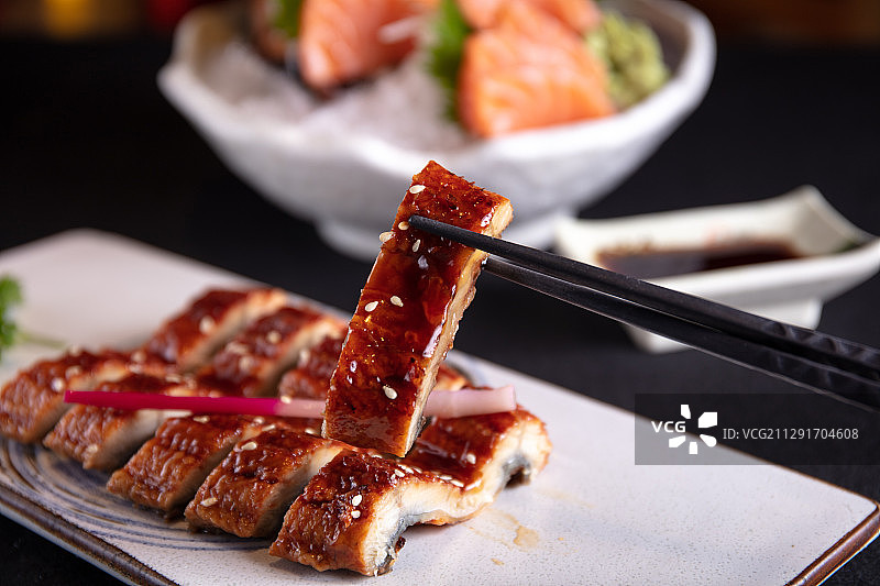 日式烤鳗鱼图片素材