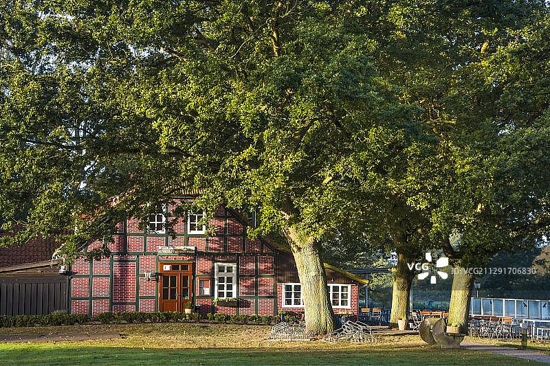 德国下萨克森州沃普斯韦德哈默新黑尔戈兰餐厅图片素材