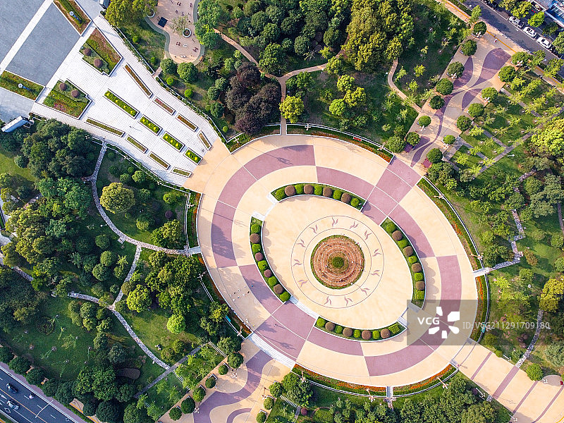 航拍衡阳太阳广场图片素材