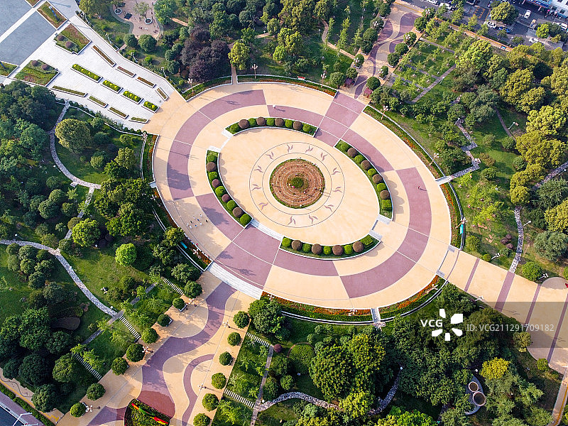 航拍衡阳太阳广场图片素材