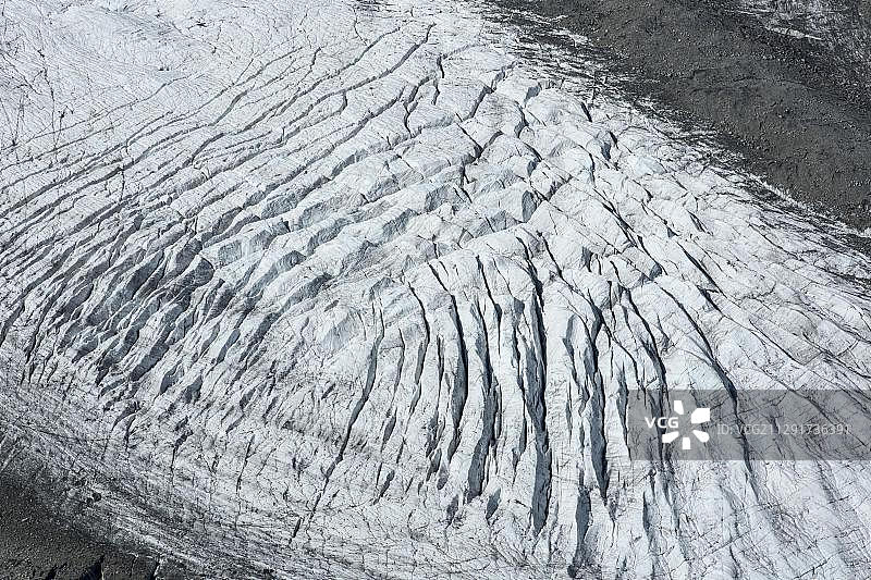 瑞士格里松州莫尔特拉奇冰川图片素材