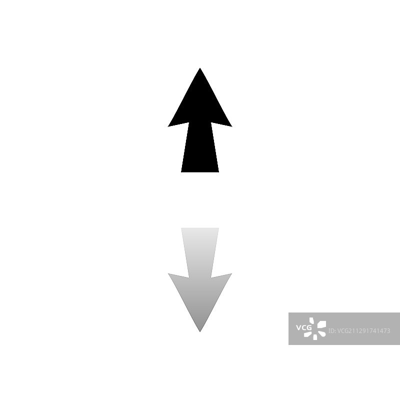 箭头向上扁平图标图片素材