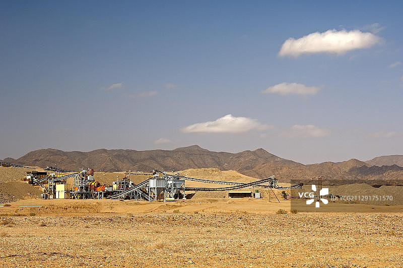 南非北部开普省的钻石矿植物图片素材