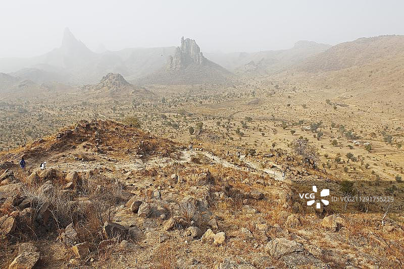 喀麦隆曼达拉山脉火山地貌图片素材