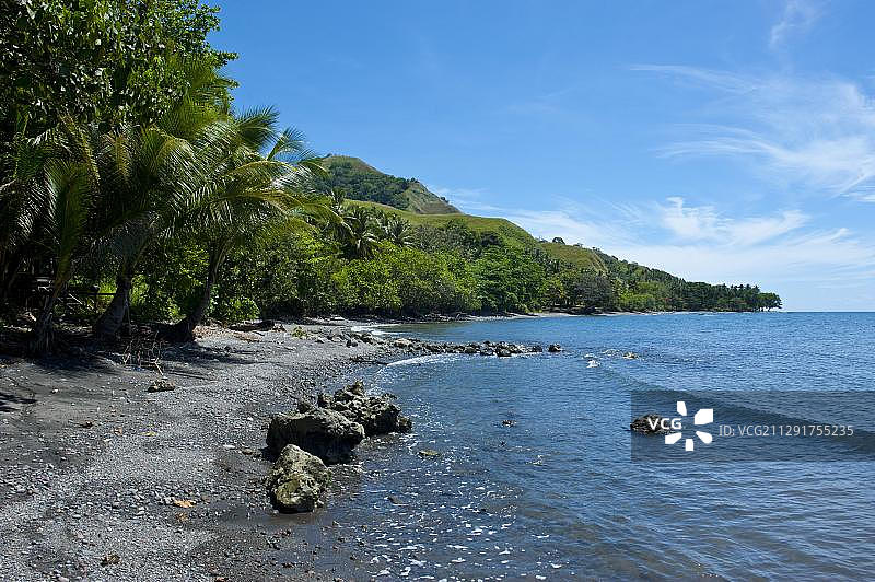 所罗门群岛萨沃岛中部省海岸风光图片素材