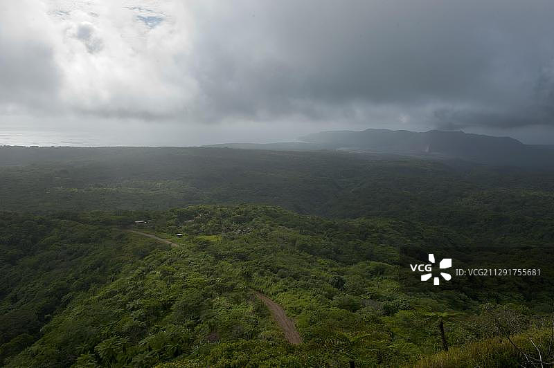 瓦努阿图塔纳岛亚苏尔火山下的景观图片素材