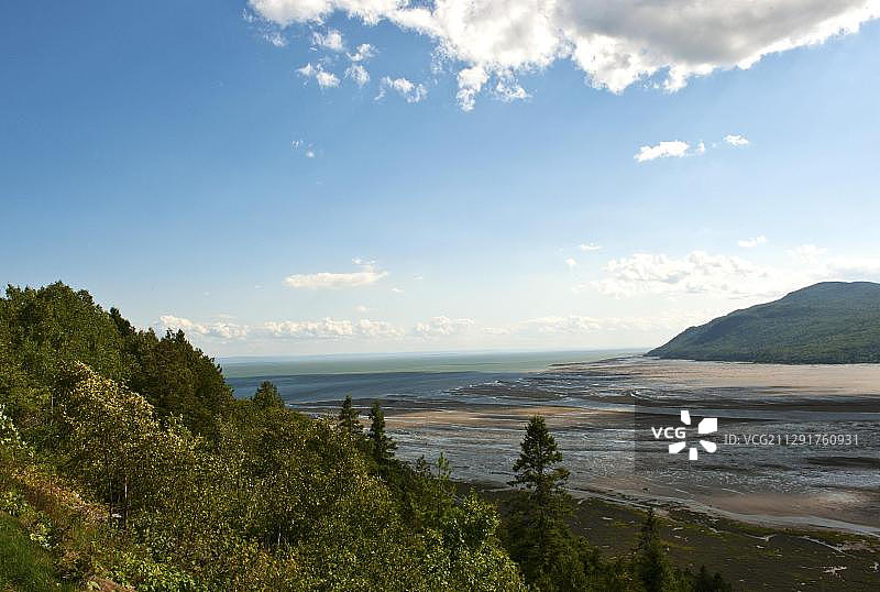 加拿大魁北克省圣保罗湾，圣劳伦斯河图片素材