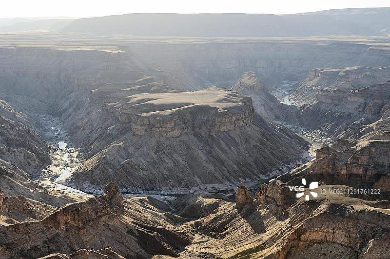非洲纳米比亚鱼河峡谷的傍晚图片素材