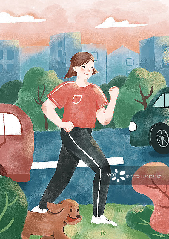 健康出行图片素材