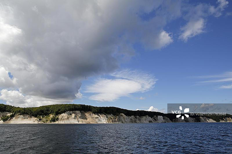 德国吕根岛的白垩悬崖图片素材