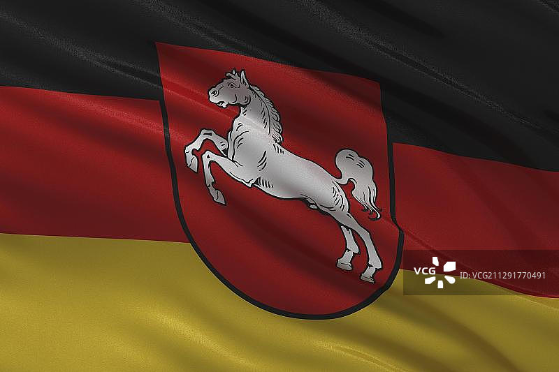 下萨克森州州旗图片素材