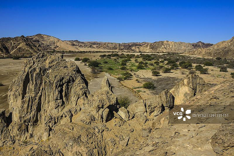 纳米比亚斯瓦科普蒙德附近的斯瓦科普河图片素材