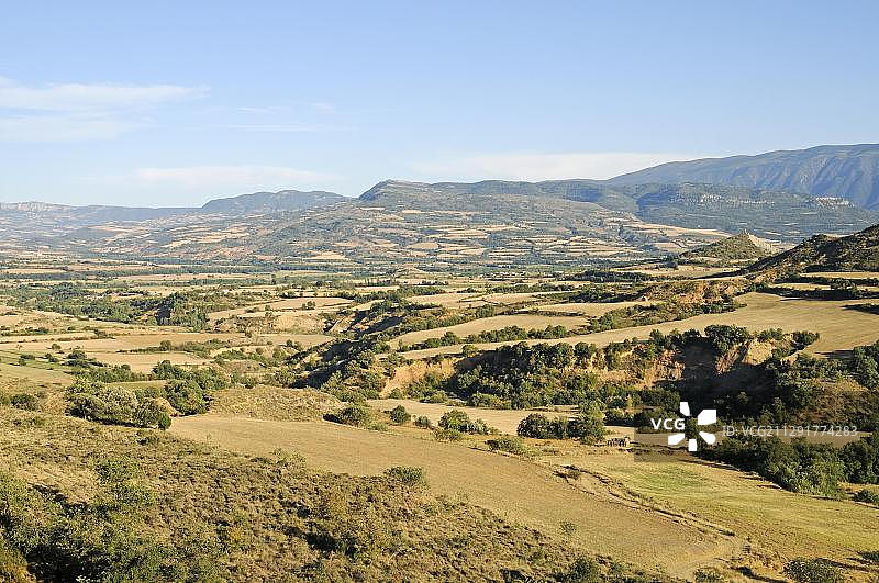 特雷姆附近PublicGround的风景，西班牙加泰罗尼亚莱里达省，欧洲图片素材