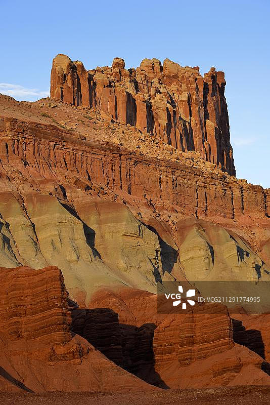 美国犹他州圆顶礁国家公园城堡岩图片素材