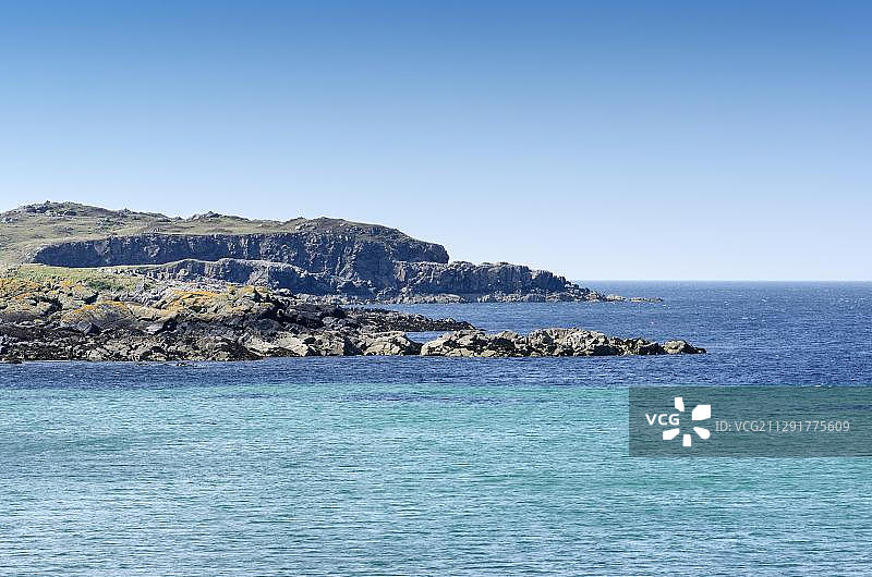 苏格兰岩石海岸图片素材