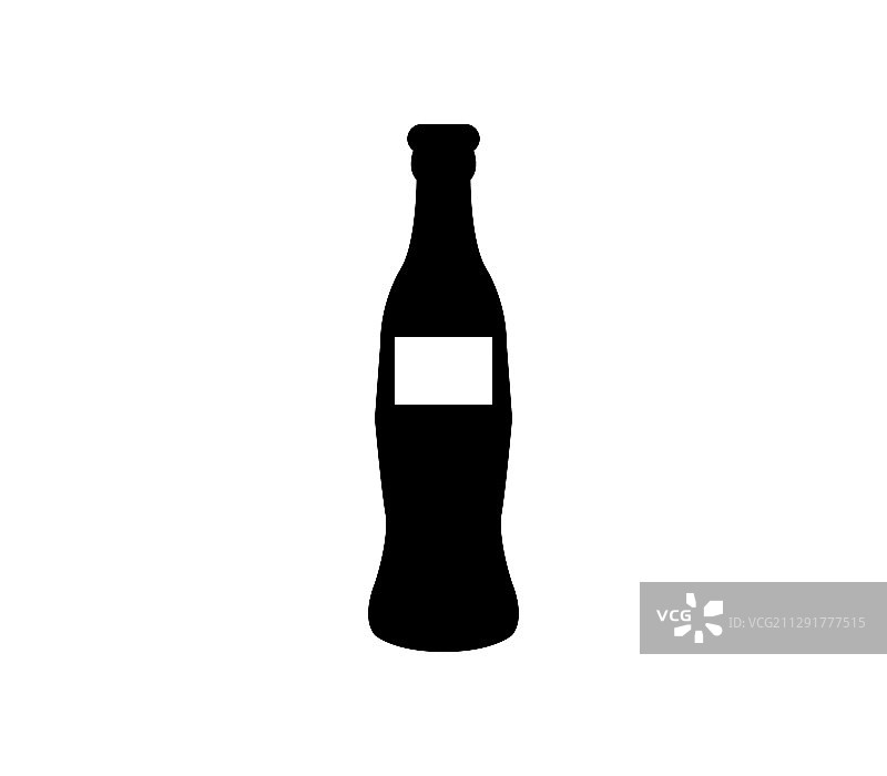 白色背景上的可口可乐图标图片素材