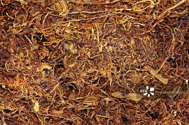 精细切丝烟草图片素材