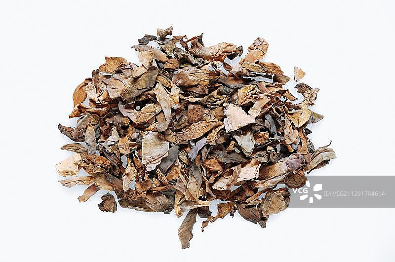 蓝色莲花（埃及蓝睡莲），干叶和花朵，香图片素材