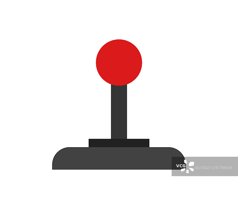 白色背景上的操纵杆图标图片素材