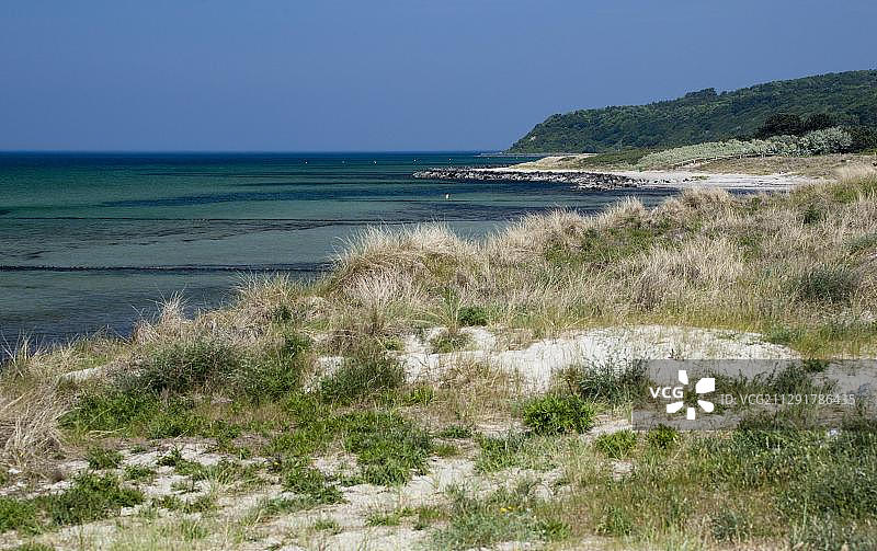 德国希登塞岛维特的西部海滩图片素材