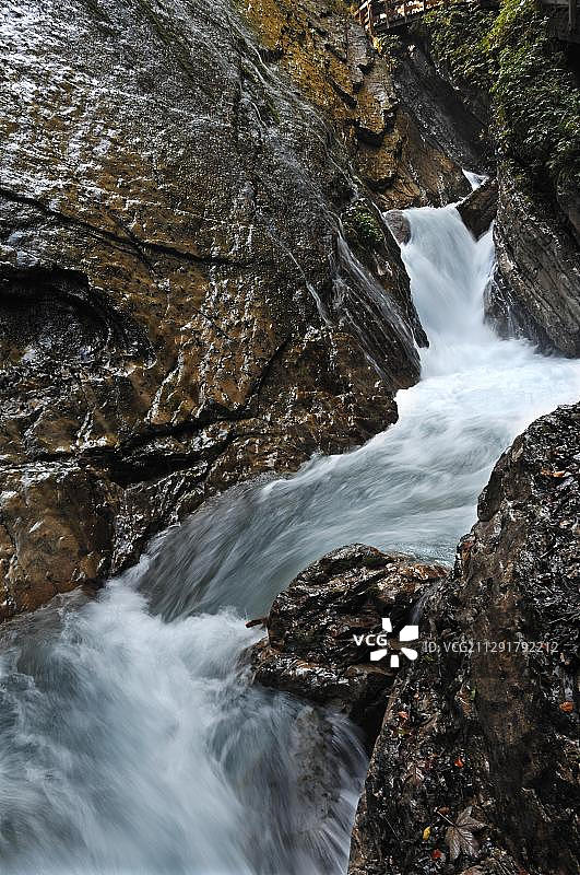 温巴赫峡谷，拉姆绍，上巴伐利亚，德国，欧洲图片素材