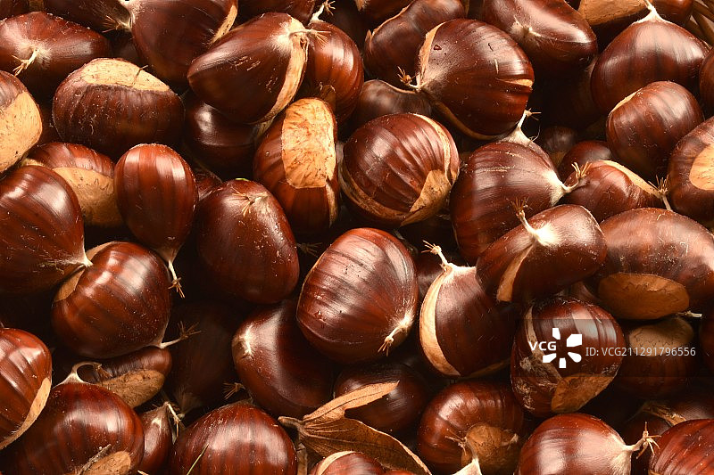 栗子堆图片素材
