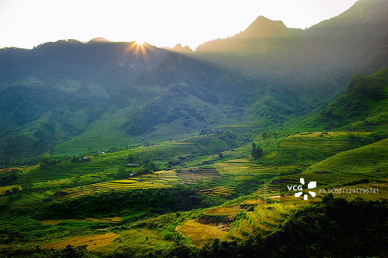 越南河江太阳谷图片素材