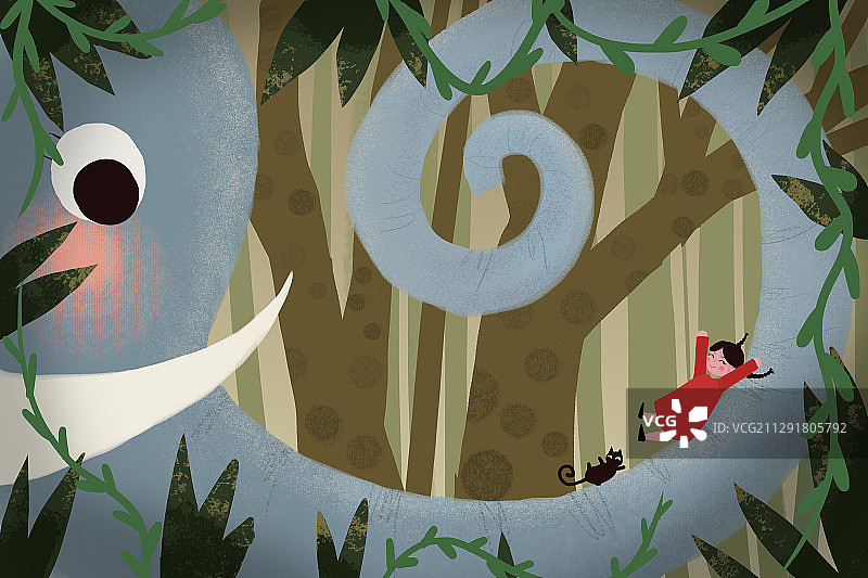 与动物相遇图片素材